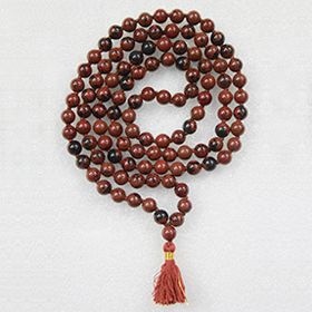 Agate Bulls Eye Mala