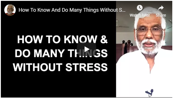 How to Do Things Without Stress