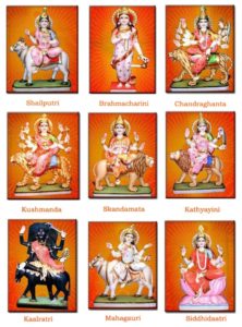 Navadurgas and the color