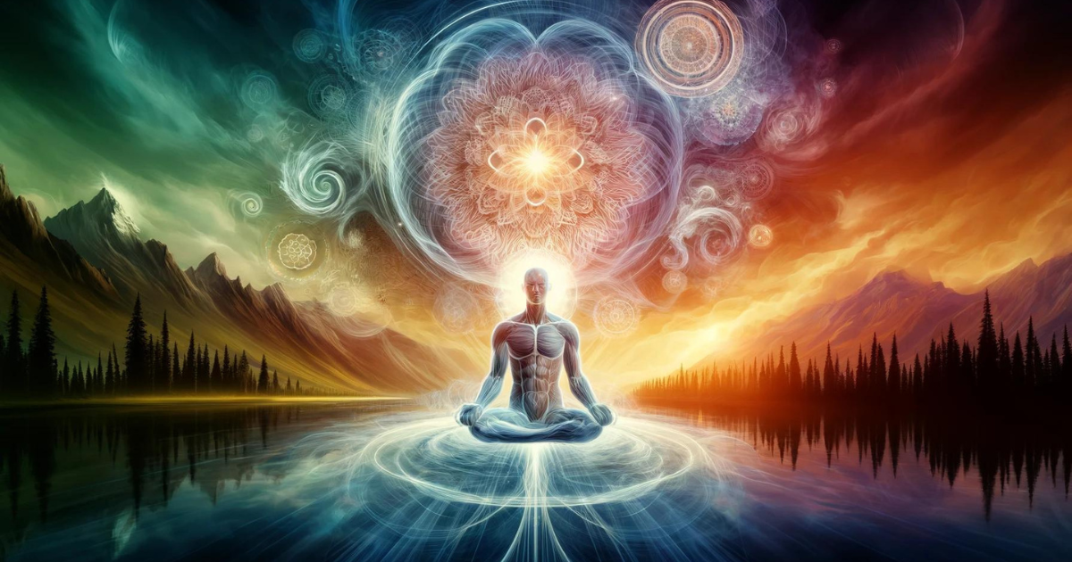 Illustration of the 8 supermind techniques of Patanjali and their steps.