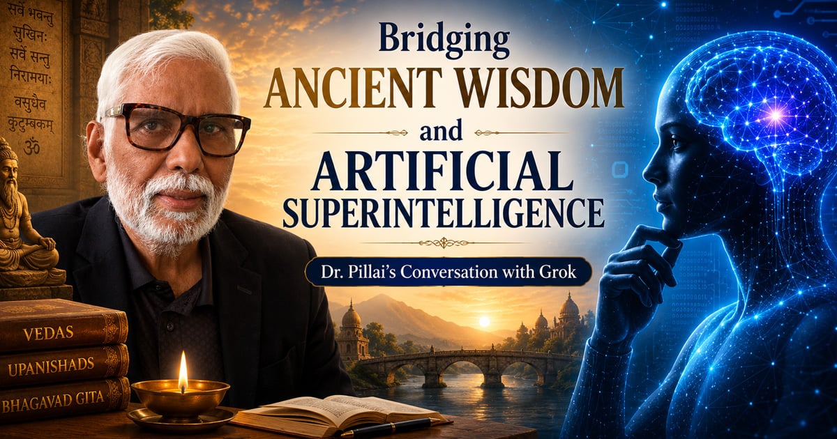 Bridging Ancient Wisdom and Artificial Superintelligence: Dr. Pillai’s Conversation with Grok