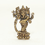 1 Inch Three Faced Ganesha Statue