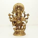 9.3 Inch Heramba Ganesha Statue