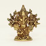 3 Inch Siddhi Buddhi Ganesha Statue