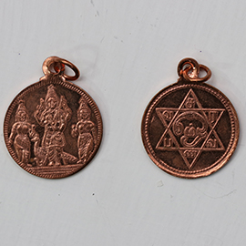 Copper Murugar pendant