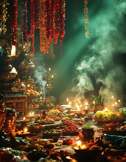 Sacred ritual ceremony