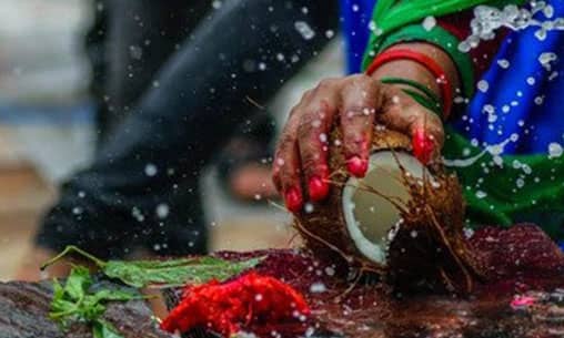 Mutturakal (Coconut Smashing) for Kala Bhairava (Once Per Month)