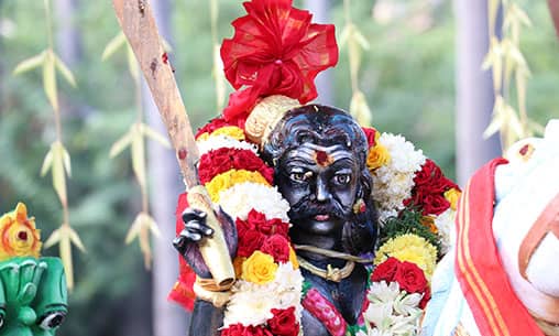 48 Days Archana (Pooja) & Abishekam (Hydration Ceremony) to Karuppaswamy Statue 