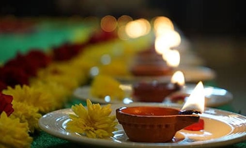 Lamp Lighting to Ganesha at Kerala Powerspot