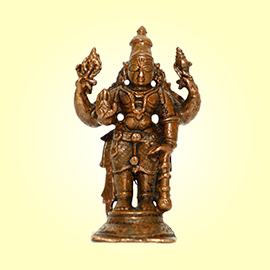 2.5-Inch Maha Vishnu Statue
