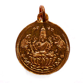 Gajalakshmi with Shreem Brzee Copper Pendant