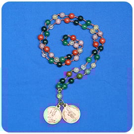 Agate Bulls Eye Mala