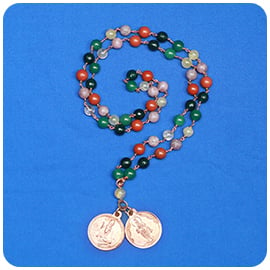 Agate Bulls Eye Mala