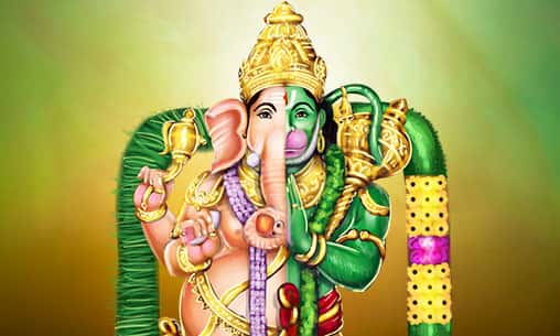 Ganesha Anjaneya Abishekam (Hydration Ceremony) & Archana (Pooja)