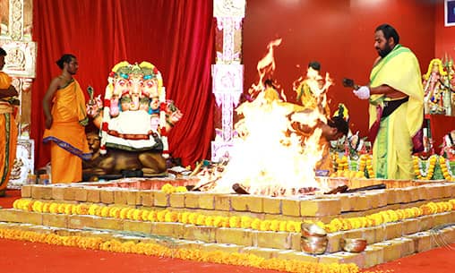 108 Ashtothara Shatha Rudra Fire Lab with 108 Conch Shell Abishekam & 108 Rudraksha Mala Dharanam 