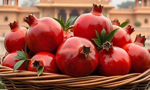 Pomegranate Archana to Goddess Varahi With Fruit & Sweet Offerings