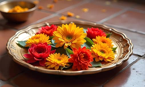 Sanaischara Shanti Mantra Pushpanjali (Flower Offering with Saturn Pacifying Hymn) at Kerala Powerspot