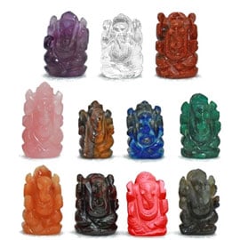 11 Forms of Ganesha Statue Set
