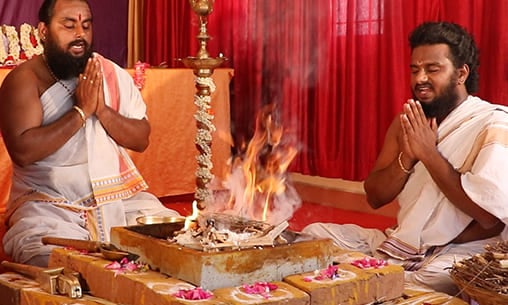 2-Priest Individual Sharadha Thilaka Ukta Thila Fire Lab For Salvation of Ancestors & Ancestral Blessings on Mahalaya Amavasya