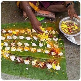 5-Priest Pitru Pooja (Ancestral Pooja) During Mahalaya (Once)