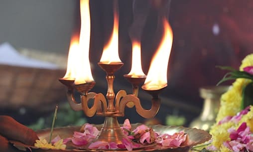 Archana (Pooja) and Arthi (Light & Sound Ceremony) to Angali, Varahi, Vyasa Draupadi, Bala Tripura Sundari and Shreem Brzee Lakshmi (9 Days)
