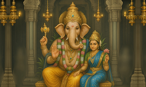 Sowbhagya-Vardhana Riddhi-Siddhi-Vinayaka (Bestower of Fortune and Fulfillment)
