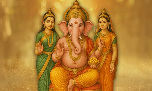 Shri Vallabha Maha Ganapati (Consort-Blessing Giver of Joyful Abundance)