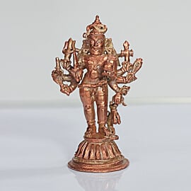 6-Inch 8-Armed Bhairava Statue